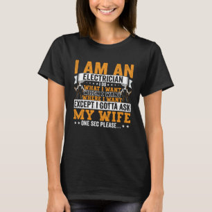 Camiseta Electrician Dad Appartal eléctrico para hombres