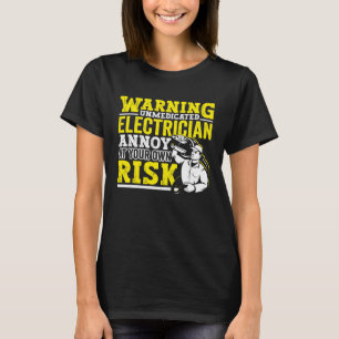 Camiseta Electrician Dad Appartal eléctrico para hombres