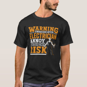 Camiseta Electrician Dad Appartal eléctrico para hombres