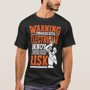 Camiseta Electrician Dad Appartal eléctrico para hombres 1