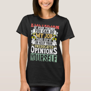 Camiseta Electrician Dad Appartal eléctrico para hombres 1