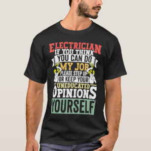 Camiseta Electrician Dad Appartal eléctrico para hombres 1