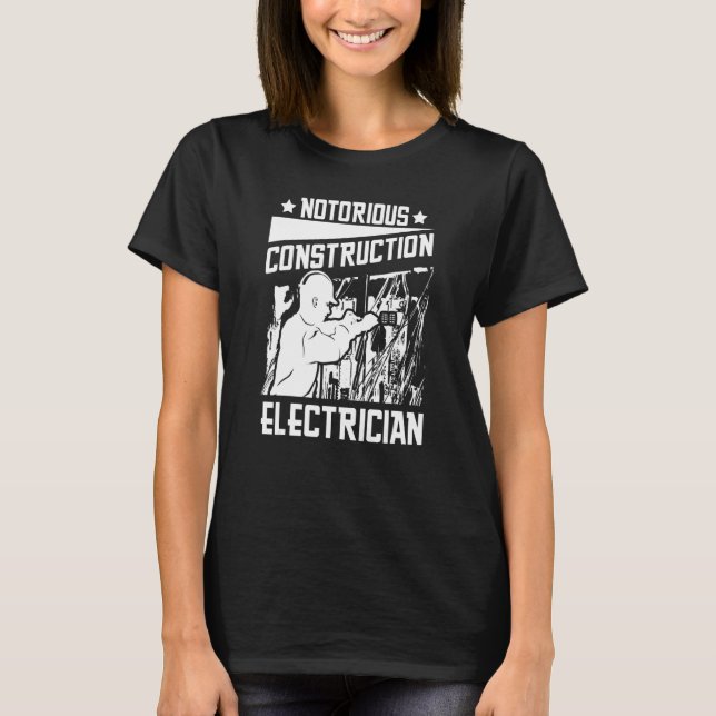 Camiseta Electrician Electrical   Lineman Construction Elec (Anverso)