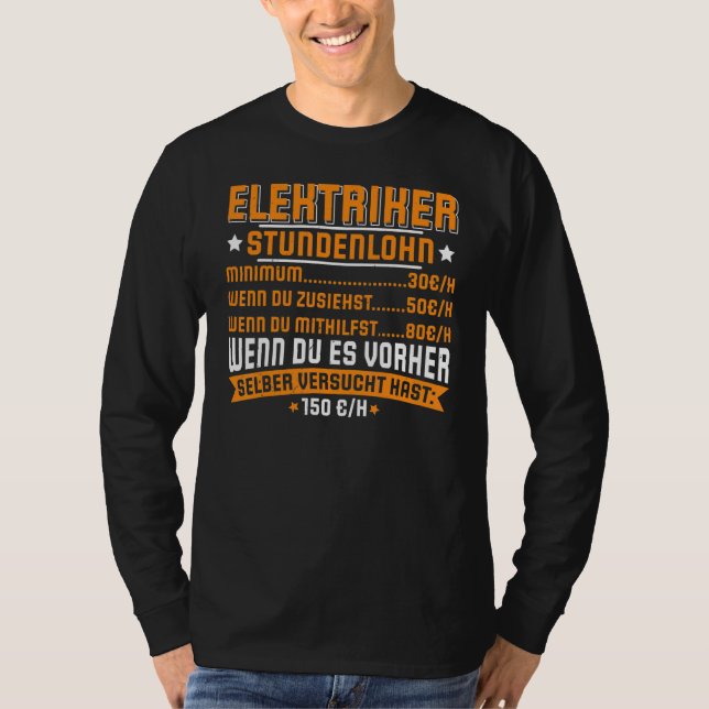 Camiseta Electrician Electricity electrician Lighting techn (Anverso)