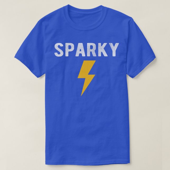 Camiseta Electrician Gift Funny Sparky Nickname Lightning B (Diseño del anverso)