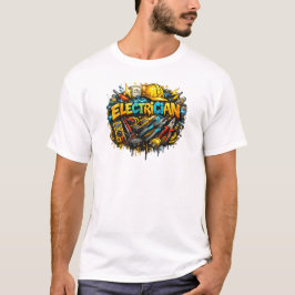 Camiseta Electrician Graffiti Tools Street Art T-Shirt
