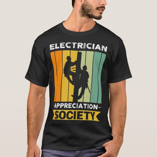 Camiseta Electrician Job Colleague And Coworker Society (Anverso)