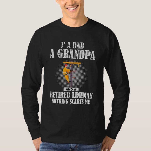 Camiseta Electrician Job Electrician Retired Lineman (Anverso)