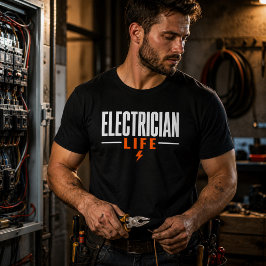 Camiseta Electrician Life Orgulloso Trabajador Elé