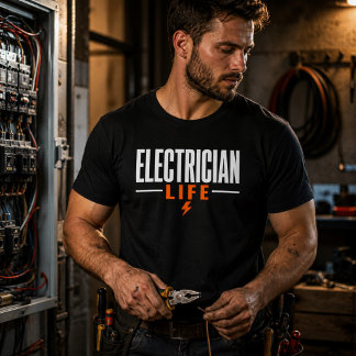 Camiseta Electrician Life Orgulloso Trabajador Elé