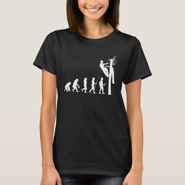 Camiseta Electrician Worker Evolution Electricity  & Worker (Anverso)