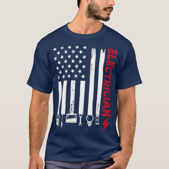 Camiseta Electricidad de la India Orgullosa Herramientas de (Anverso)