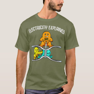 Camiseta Electricidad divertida explicada por el profesor d