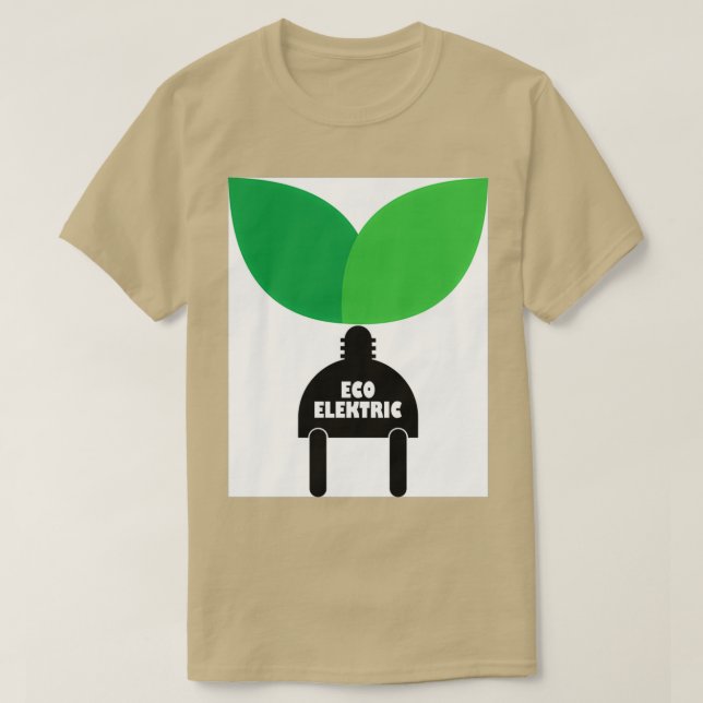 Camiseta Electricidad energética para el futuro respetuosa 