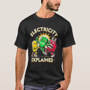 Camiseta Electricidad Explicada Ley de Ohm Ciencia Juego de