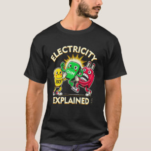 Camiseta Electricidad Explicada Ley de Ohm Ciencia Juego de