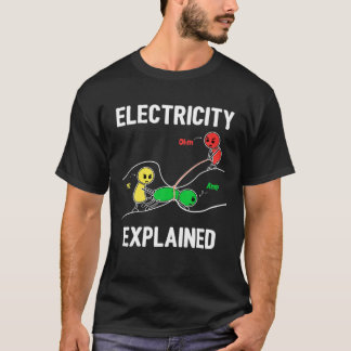 Camiseta Electricidad Explicó A Ohm Volt Ampere Funny