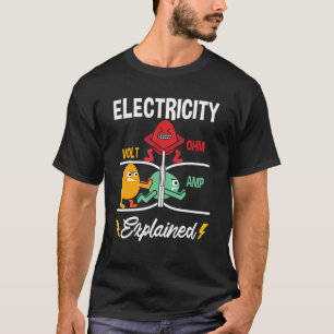 Camiseta Electricidad Volt Ohm Amp Lineman Wireman Electron