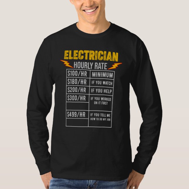 Camiseta Electricidad Wireman Lineman Power Current Expert  (Anverso)