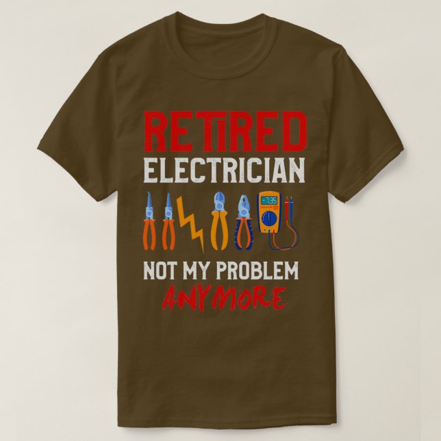 Camiseta Electricismo de retiro Divertido Funny Retirado El (Diseño del anverso)