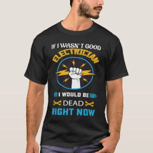 Camiseta Electricista Bombilla Electricidad Ingeniero Eléct