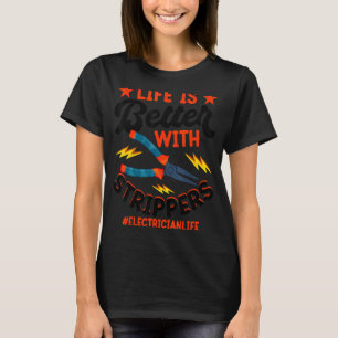 Camiseta Electricista Chiste de Vida de Electricista