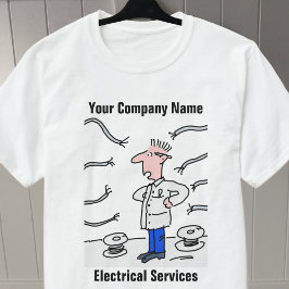 Camiseta Electricista con Cables T-Shirt