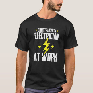 Camiseta Electricista de Construcción en el Trabajo  Electr