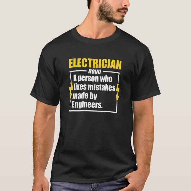 Camiseta Electricista de Definición (Anverso)