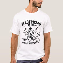 Electricista De Día Superhéroe De Noche