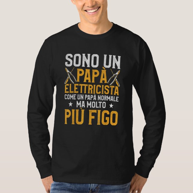 Camiseta Electricista de hombres (Anverso)