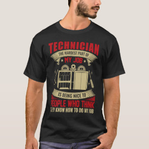 Camiseta Electricista de tecnología de elevador para trabaj