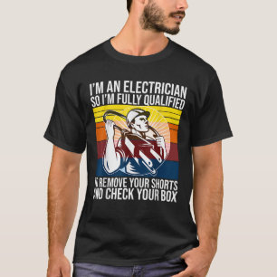 Camiseta Electricista divertida Soy Electrista Para Dads Fa