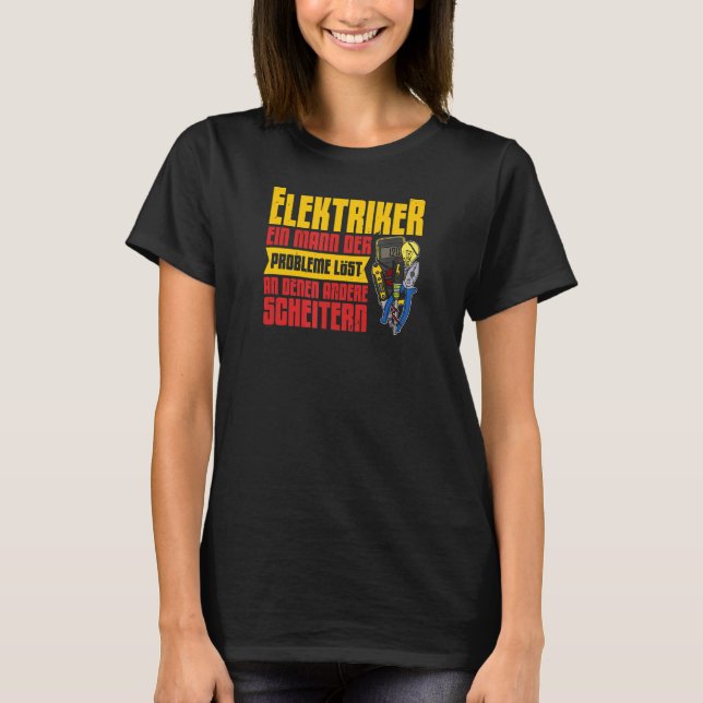 Camiseta Electricista Electricista Técnico de iluminación (Anverso)