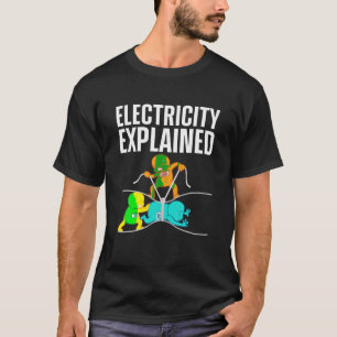 Camiseta Electricista Gracioso Para Hombres Motor De Electr