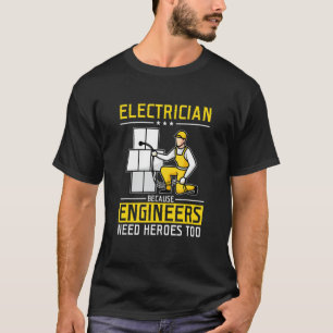 Camiseta Electricista Héroe