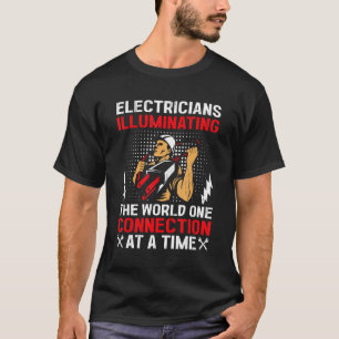 Camiseta Electricista Industrial Lineman Trabajador Electró