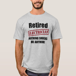 Camiseta Electricista jubilado (encanto de los E.E.U.U.)