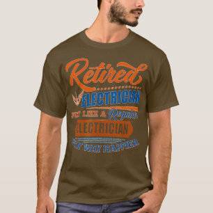 Camiseta Electricista jubilado - Regalo eléctrico