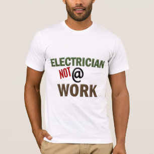 Camiseta Electricista NO en el trabajo