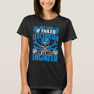 Camiseta Electricista No está seguro si falló si electrici