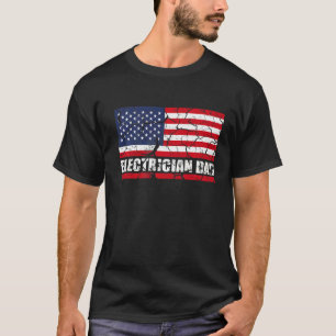 Camiseta Electricista Papá para Trabajador Eléctrico o Elec