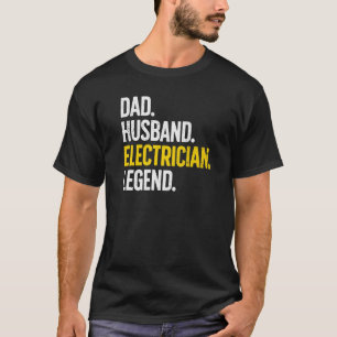 Camiseta Electricista Para El Ingeniero Eléctrico De Papá E