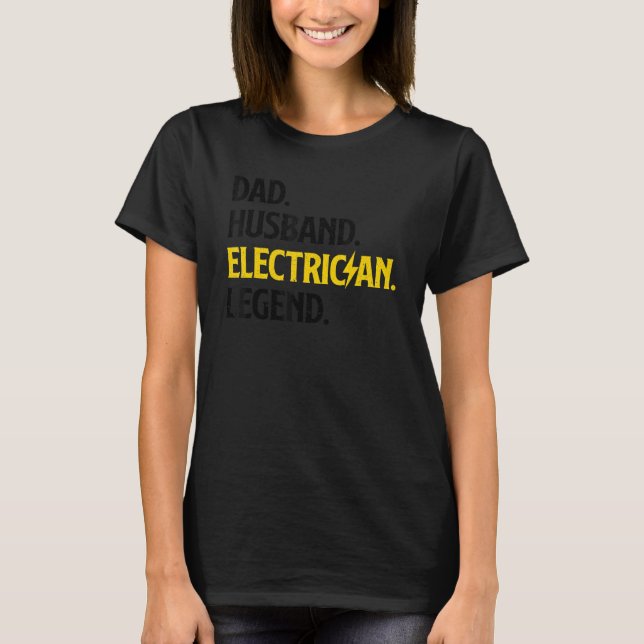 Camiseta Electricista Para Esposo Padre Ingeniero Eléctrico (Anverso)