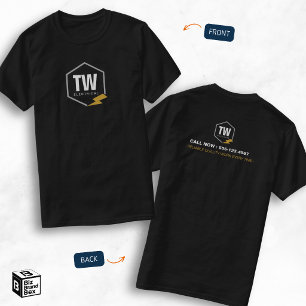 Camiseta Electricista Profesional Servicios Eléctricos Logo