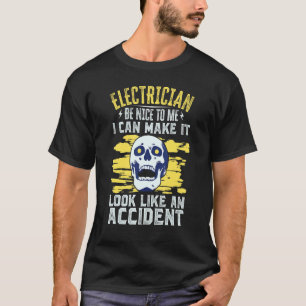 Camiseta Electricista Que Me Guste Diciendo Engaño Electrón
