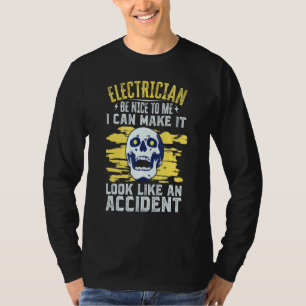 Camiseta Electricista Que Me Guste Diciendo Engaño Electrón