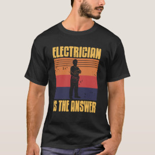 Camiseta Electricista Resuelve Problemas Al Estilo Atardece