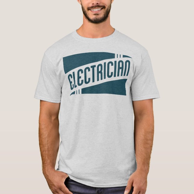 Camiseta electricista retro (Anverso)