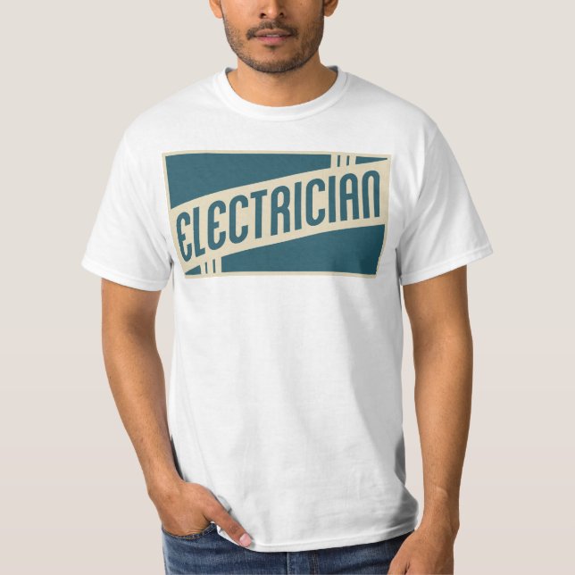 Camiseta electricista retro (Anverso)
